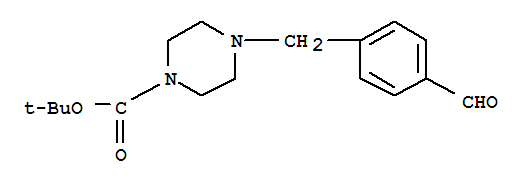 TERT-BUTYL 4-(4-FORMYLBENZYL)PIPERAZINE-1-CARBOXYLATE结构式