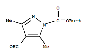 Structure of TERT-BUTYL 4-FORMYL-3,5-DIMETHYL-1H-PYRAZOLE-1-CARBOXYLATE
