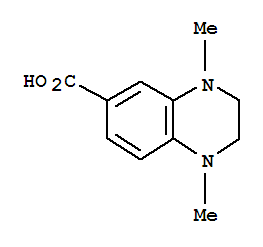 Structure of 1,4-Dimethyl-1,2,3,4-tetrahydroquinoxaline-6-carboxylic acid