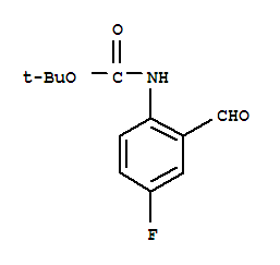 Structure of TERT-BUTYL 4-FLUORO-2-FORMYLPHENYLCARBAMATE