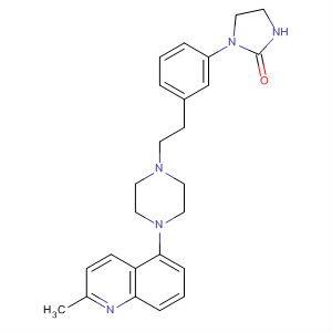 2-Imidazolidinone,1-[3-[2-[4-(2-methyl-5-quinolinyl)-1-piperazinyl]ethyl]phenyl]-结构式