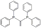 1,1-双二苯基膦乙烯结构式