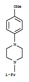 4-(4-Methoxyphenyl)-1-(1-Methylethyl)Piperazine结构式