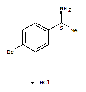 1-(4-Bromophenyl)ethanamine hydrochloride (1:1)结构式