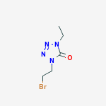 Structure of 1-(2-bromoethyl)-4-ethyl-1,4-dihydro-5H-tetrazol-5-one