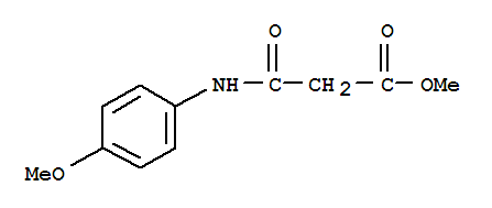 methyl 3-[(4-methoxyphenyl)amino]-3-oxopropionate结构式
