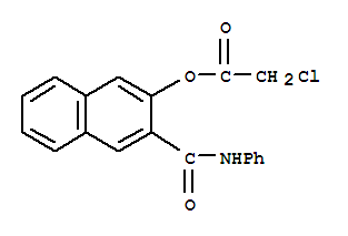 Structure of 3-CHLOROACETOXY-2-NAPHTHOIC ACID ANILIDE
