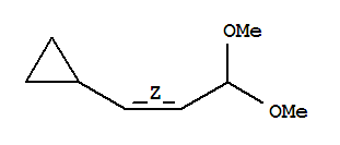 Structure of (3,3-Dimethoxy-propenyl)-cyclopropane