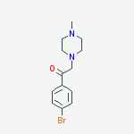 Structure of 1-(4-Bromophenyl)-2-(4-methylpiperazin-1-yl)ethanone