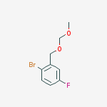 Structure of 2-BROMO-5-FLUORO-[1-(METHOXYMETHOXY)METHYL]BENZENE