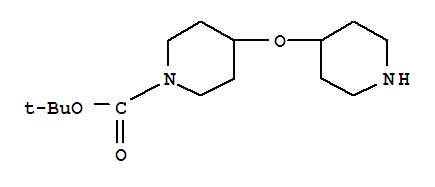 Structure of 4-(Piperidin-4-yloxy)-piperidine-1-carboxylic acid tert-butyl ester