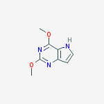 2,4-Dimethoxy-5H-pyrrolo[3,2-d]pyrimidine结构式
