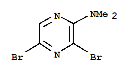 Structure of 3,5-DIBROMO-N,N-DIMETHYLPYRAZINAMINE