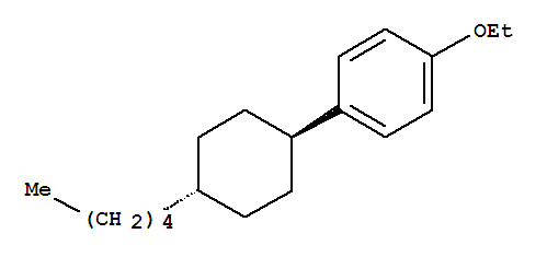 Structure of 1-Ethoxy-4-(trans-4-pentylcyclohexyl)benzene