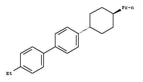 4-乙基-4-(4-正-丙基环己烷基)-1,1-联苯结构式