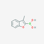 (3-Methylbenzofuran-2-yl)boronic acid结构式