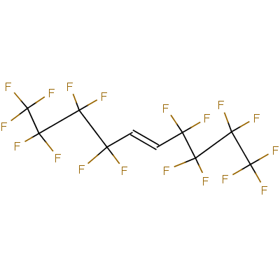 Chemical structure of 5H,6H-PERFLUORODEC-5-ENE