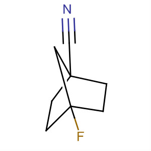 Structure of Bicyclo[2.2.1]heptane-1-carbonitrile, 4-fluoro-