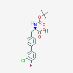 Structure of D-2-(BOC-AMINO)-3-(3-CHLORO-4-FLUOROBIPHENYL-4-YL)PROPANOIC ACID
