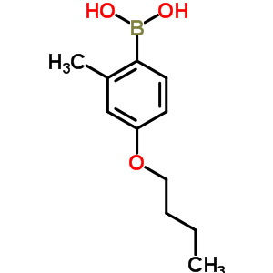 Structure of 4-BUTOXY-2-METHYLPHENYLBORONIC ACID
