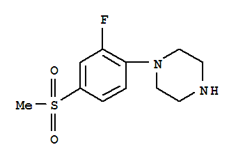 Structure of 2-Fluoro-4-(piperazin-1-yl)phenyl methyl sulphone