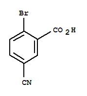 Structure of 2-Bromo-5-cyanobenzoicacid