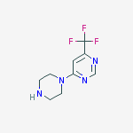 Structure of 4-(1-PIPERAZINYL)-6-(TRIFLUOROMETHYL)PYRIMIDINE