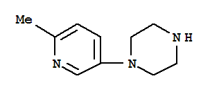 Structure of Piperazine,1-(6-methyl-3-pyridinyl)-