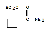 Structure of CYCLOBUTANE-1,1-DICARBOXYLIC ACID MONOAMIDE
