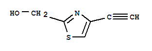 Structure of 2-Thiazolemethanol,  4-ethynyl-