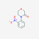 3-Morpholinone, 4-(2-nitrophenyl)-结构式
