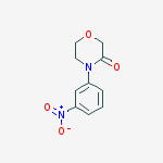 4-(3-nitrophenyl)-3-Morpholinone结构式