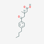 Structure of 5-(4-N-BUTYLPHENYL)-3-METHYL-5-OXOVALERIC ACID