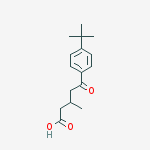 5-(4-TERT-BUTYLPHENYL)-3-METHYL-5-OXOVALERIC ACID结构式