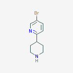 Structure of 5-bromo-2-piperidin-4-ylpyridine