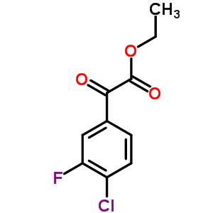 Structure of ETHYL 4-CHLORO-3-FLUOROBENZOYLFORMATE