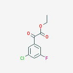 ETHYL 3-CHLORO-5-FLUOROBENZOYLFORMATE结构式