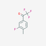 Structure of 3-FLUORO-4-METHYL-2,2,2-TRIFLUOROACETOPHENONE