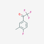 Structure of 2,2,2-TRIFLUORO-1-(4-FLUORO-3-METHYL-PHENYL)-ETHANONE