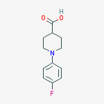 4-Piperidinecarboxylic acid, 1-(4-fluorophenyl)-结构式