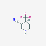 Structure of 4-(Trifluoromethyl)-1,4,5,6-tetrahydropyridin-3-carbonitrile