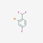 2-BROMO-1-DIFLUOROMETHYL-4-FLUOROBENZENE结构式