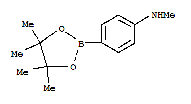 Structure of 4-(N-METHYLAMINO)PHENYLBORONIC ACID, PINACOL ESTER
