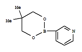 Structure of 2-(4-PYRIDIL)-5,5-DIMETHYL-1,3,2-DIOXABORONANE