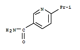 Structure of 3-Pyridinecarboxamide,6-(1-methylethyl)-