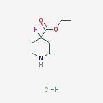 Structure of 4-FLUORO-4-PIPERIDINE ETHYLCARBOXYLATE HYDROCHLORIDE