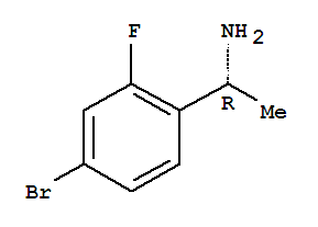 Structure of Benzenemethanamine, 4-bromo-2-fluoro-a-methyl-, (aR)-