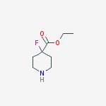 Ethyl 4-Fluoropiperidine-4-Carboxylate结构式