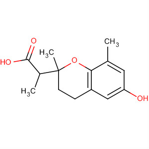 Structure of 2H-1-Benzopyran-2-propanoic acid,3,4-dihydro-6-hydroxy-2,8-dimethyl-