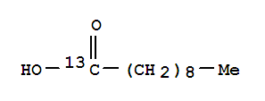 Structure of CAPRIC ACID-1-13C